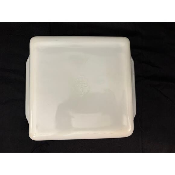 Anchor Hocking Fire King Peach Blossom Square Baking Dish Floral 8.5” x 8.5” - Picture 7 of 8